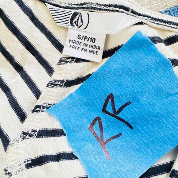 black and beige stripes. The long dress size S/P10 - Picture 11 of 11